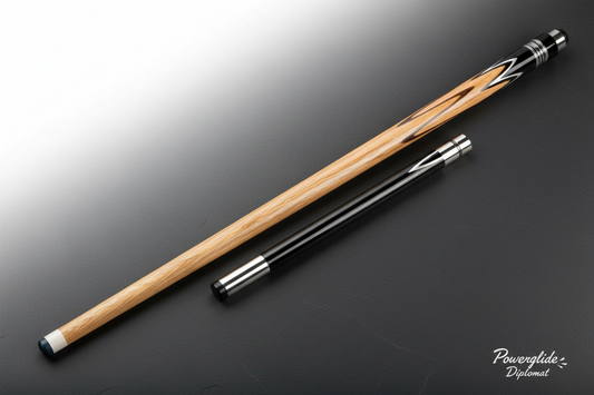 Powerglide Diplomat — 2-Piece Ash Cue with 6" Extension